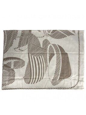 Hermes Fashion Accessories Plaid Thalassa Shawl Blanket Item